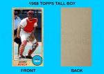 Johnny Bench 1968 Tall Boy Art Card