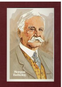 #6 SENATOR MORGAN BULKELEY ~ Perez-Steele Hall of Fame Art Postcard ERROR CARD!