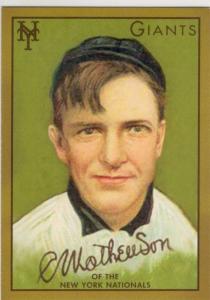 2011 Topps CMG Christy Mathewson Reprint Card
