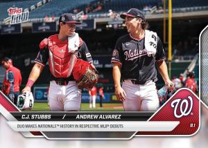 CJ Stubbs & Andrew Alvarez MLB Debut Cards