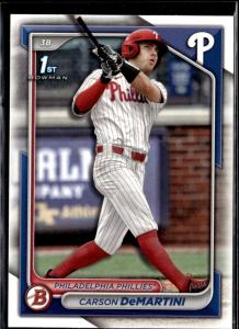 2024 Bowman Draft Carson DeMartini Phillies Card Lot