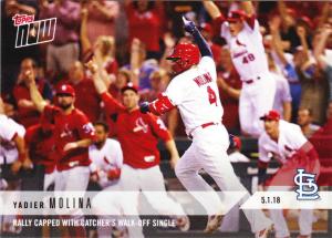 Yadier Molina 2018 Topps NOW Short Print Card