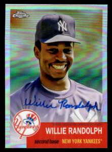 Willie Randolph 2022 Topps Chrome Auto Refractor