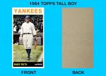 Babe Ruth 1964 Tall Boy Art Card Yankees