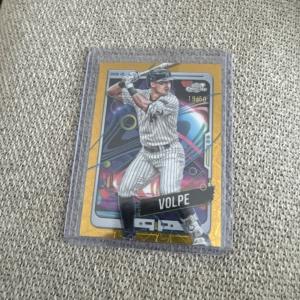 2024 Topps Cosmic Chrome Anthony Volpe Gold Refractor