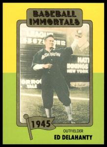 1980-87 SSPC Hall of Fame Ed Delahanty Card