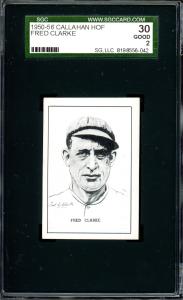 Fred Clarke 1950 Callahan Hall of Fame Card