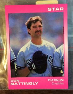 1988 Don Mattingly Limited Edition Platinum Card