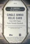 2024 Topps Triple Threads CC Sabathia Game Jersey