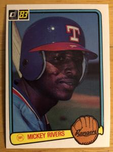 1983 Donruss Mickey Rivers Baseball Card #394