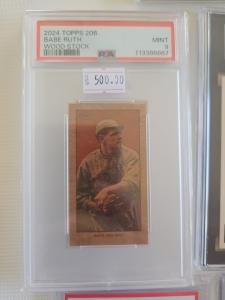 2024 Topps 206 Babe Ruth Rare PSA 9 Card