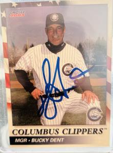 2003 Choice Columbus Clippers Bucky Dent #27 Autograph