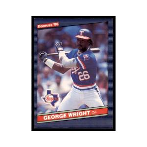 1986 Donruss George Wright #220 Rangers Card