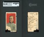 T206 Ty Cobb Red Portrait Card - Tolstoi Back