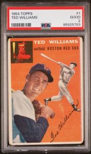Ted Williams 1954 Topps Baseball Card #1