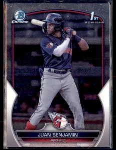 2023 Bowman Chrome Juan Benjamin Guardians Card #BCP-151