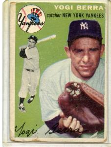 1954 Topps Yogi Berra Yankees #50 Card