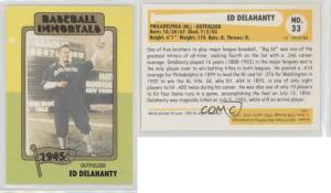 1980-84 SSPC Baseball Immortals Ed Delahanty #33
