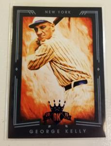 2015 Panini Diamond Kings George Kelly Black Framed