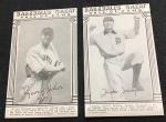 George Sisler Hughie Jennings Hall of Fame Cards