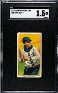 1909 T206 Hugh Duffy HOF SGC 1.5 Card
