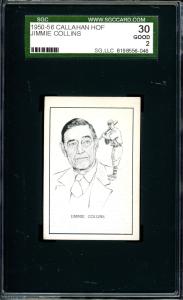 Jimmie Collins 1950 Callahan Hall of Fame Card