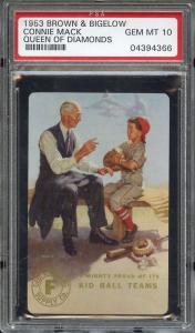 1953 Connie Mack Queen of Diamonds PSA 10 Card