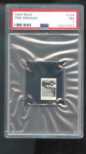 1950 R423 Tris Speaker PSA 7 Baseball Card