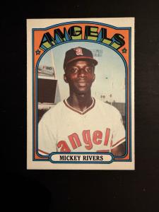 1972 Topps Mickey Rivers Rookie Card #272
