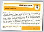 Henry Chadwick #16 - SSPC Baseball Immortals Card