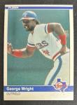 1984 Fleer George Wright Baseball Card 435 Rangers