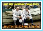 Babe Ruth Walter Johnson Art Card - Yankees Senators