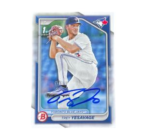 Trey Yesavage Autographed 1st Bowman Card