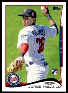 2014 Topps Jorge Polanco Rookie Card #US-237