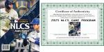 2025 NLCS Gameday Program - Milwaukee Brewers