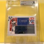 Joe Dimaggio Autograph Custom Card Cut YANKEES LOGO PATCH.  BGS BECKETTT 1 Of 1