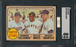 1968 Topps Baseball Superstars Killebrew, Mays, Mantle