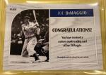 Joe Dimaggio Autograph Custom Card Cut YANKEES LOGO PATCH.  BGS BECKETTT 1 Of 1
