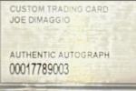 Joe Dimaggio Autograph Custom Card Cut YANKEES LOGO PATCH.  BGS BECKETTT 1 Of 1