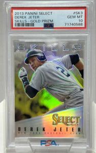 Derek Jeter 2013 Select Skills Gold 23/25 PSA 10