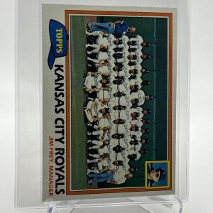 1981 Topps Kansas City Royals Checklist Card #667