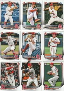 2025 Bowman St. Louis Cardinals Complete Team Set