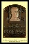 Ed Delahanty Hall of Fame Plaque #75 Card