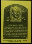 Dan Brouthers Rare 1981-89 Hall of Fame Plaque Metallic Card