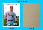 Roger Maris 1967 Style Art Card - Cardinals