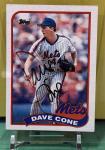 1989 Topps David Cone #710 Autographed Card