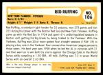 1980 Red Ruffing New York Yankees Card