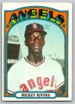 1972 Topps Mickey Rivers Card - California Angels