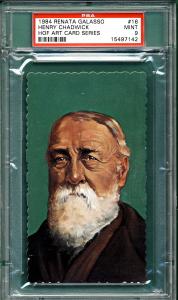 1984 Renata Galasso Henry Chadwick HOF Art PSA 9