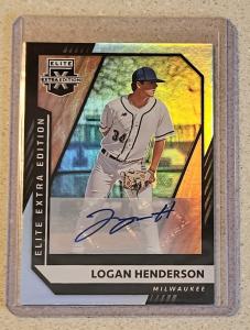 Logan Henderson 2021 Panini Elite Autograph RC